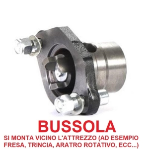 Codolo attacco rapido per attrezzi con attacco a 3 denti Cod. 92290826 - solo il codolo - serve per collegarlo ad un accessorio  BCS - Ferrrari - Pasquali in modo da collegarlo al motocoltivatore  - trattore 