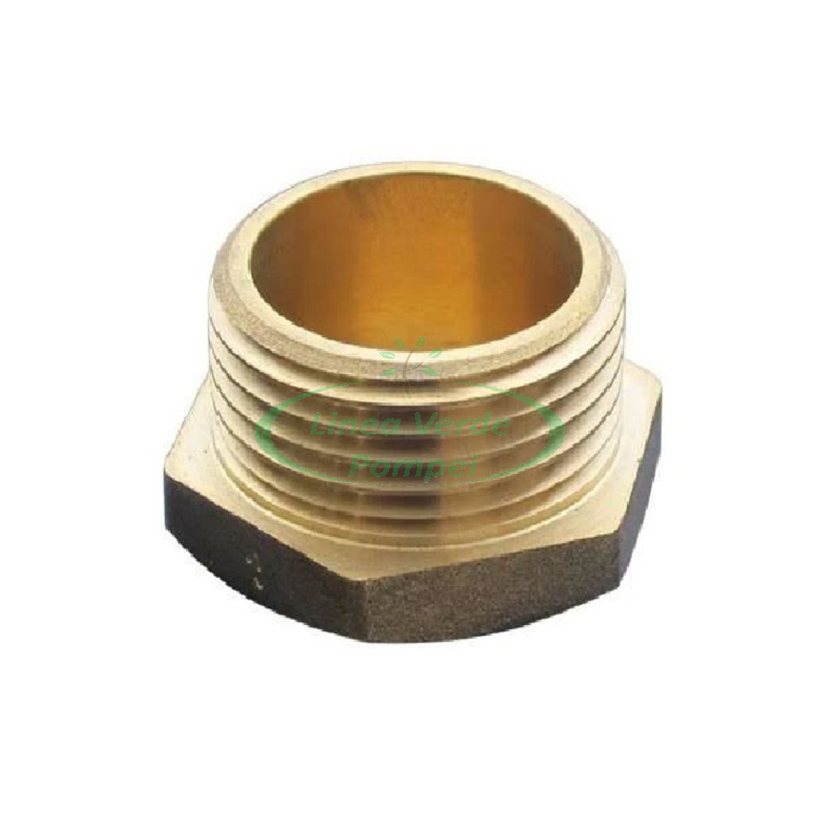 tappo maschio esagonale ottone 2