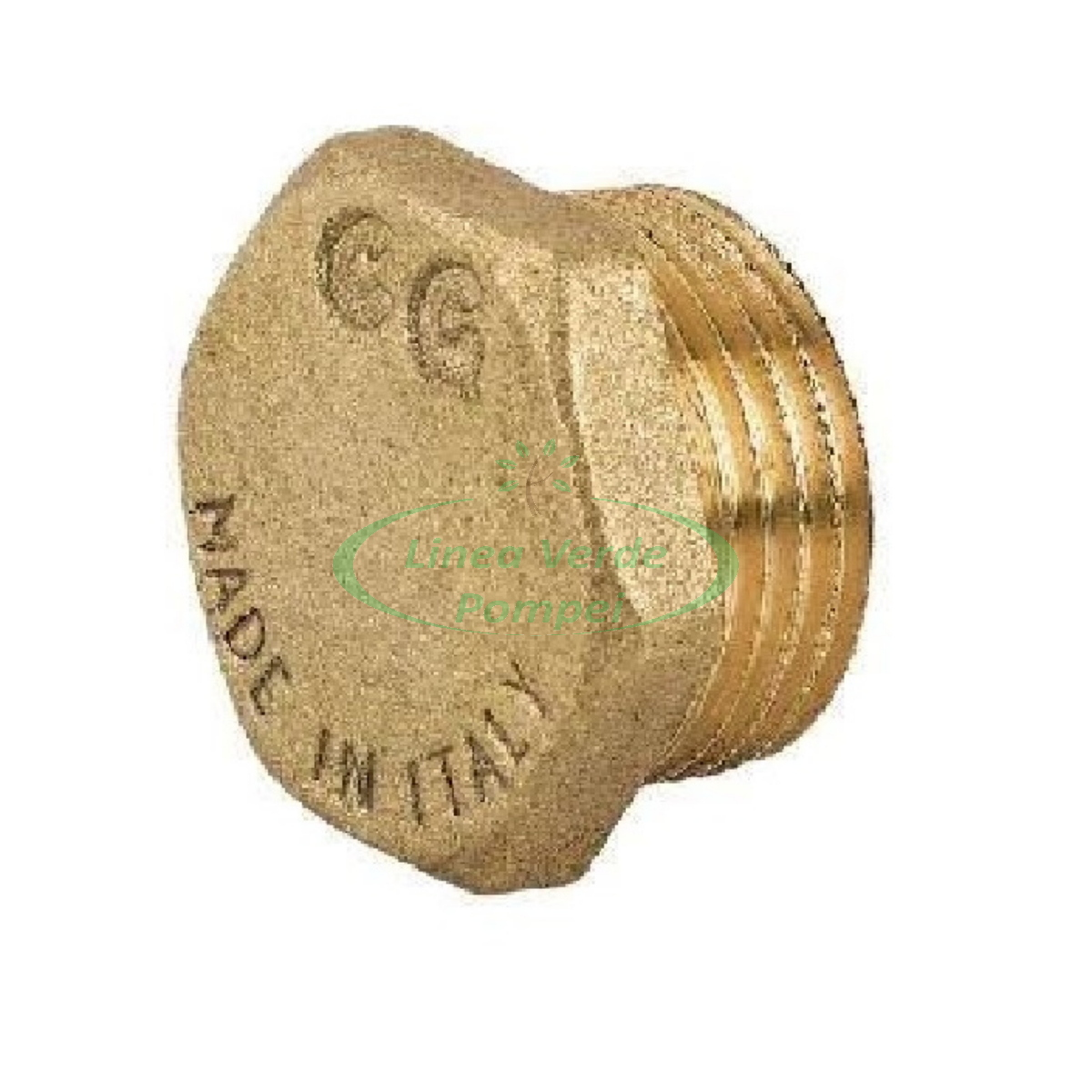 tappo maschio esagonale ottone