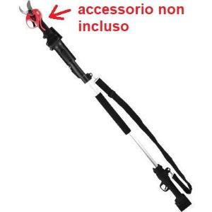 Manico asta estensibile di prolunga in alluminio estensione da 160 cm a 210 cm per forbice ed elettrosega serie Stars Green Easycut Rex e Hyundai 35510 e 35515 (non inclusi)