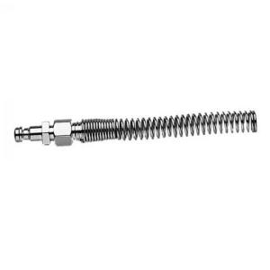 Innesto rapido raccordo con molla maschio per tubo aria compressa Ø 8mm interno x 10mm esterno cod. RCEE4132 - in acciaio inox - attacco rapido