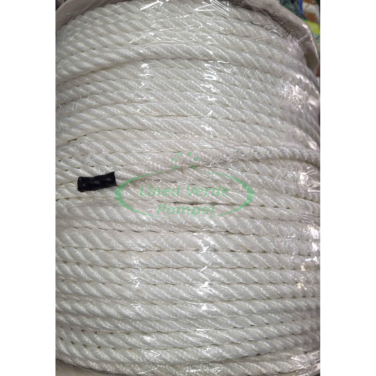 Linea Verde Pompei  Prodotto: 8918 - Corda nautica per posa pompe sommerse  diametro 10mm a 3 legnoli torti e ritorti 100% fibra di poliestere per uso  nautico, pesca ed industria 