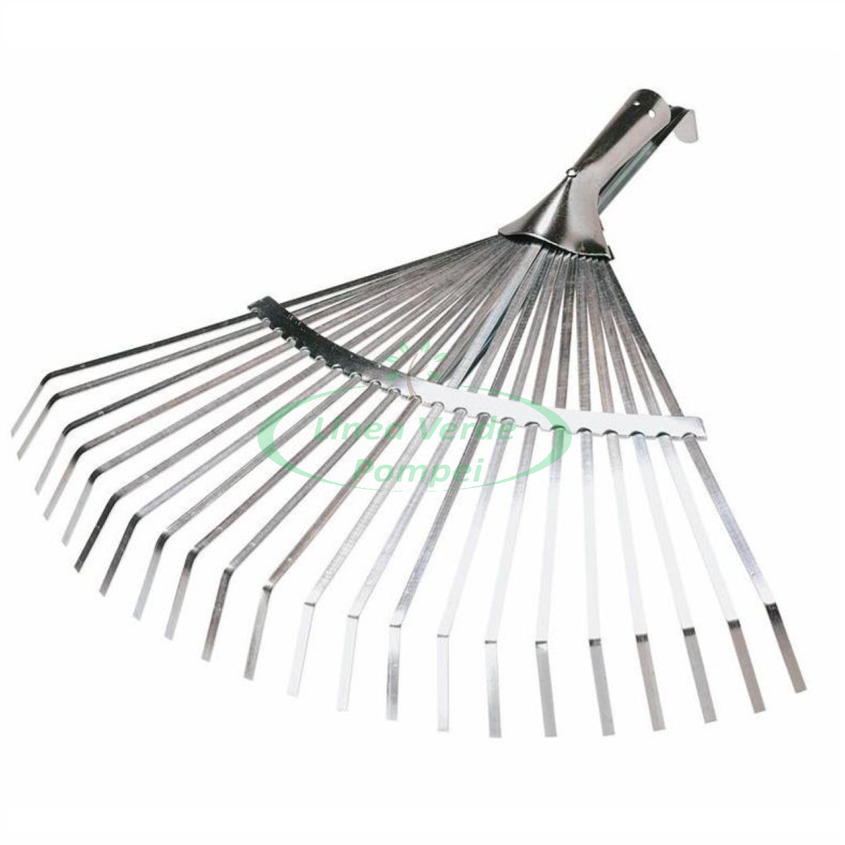 Rastrello Da Giardino Regolabile In Acciaio – Larghezza 45,7 Cm Con 25 Denti, Manico Estensibile Da 94 A 200 Cm